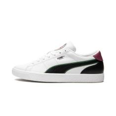 Imagem de Puma Tênis feminino Liberty X Basket com cadarço casual - preto, branco, Preto/branco, 35