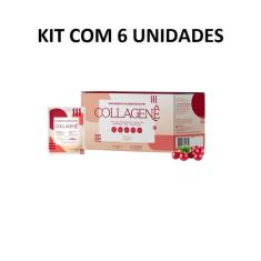 Imagem de Kit Collagenê Sabor Cranberry Com 6 Unidades De 30 Sachês Com 10g Cada