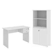 Imagem de Armario e Mesa de Computador Faroé Branco