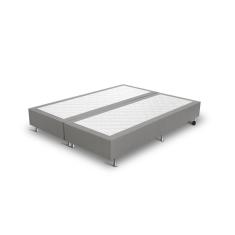 Imagem de Base Box Queem Jacquard Liso 158x198x25cm Prorelax Cinza