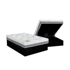 Imagem de Cama Box Baú Queen: Colchão Espuma Luckspuma D33 / AG65 Aspen Super Fi