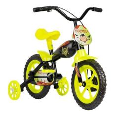 Imagem de TK3 Track Bicicleta Infantil Aro 12 Trackula Preto e Amarelo Neon
