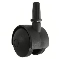 Imagem de Rodízio de Pressão Plástico Preto com Pino Para Móveis e Cama Box Rodi