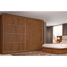 Imagem de Guarda Roupa Casal 2 Portas de Correr e 6 Gavetas Sevilha Braúna - Eur