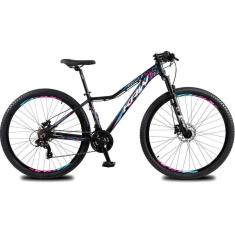 Imagem de Bicicleta aro 29 KRW Alumínio 24 Vel Marchas Freio Hidráulico Suspensão dianteira Mountain Bike KR3-Unissex