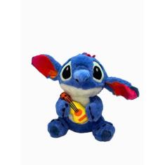 Imagem de Brinquedo Pelúcia Stitch Violão Desenho Disney Infantil 30cm - OMFkids