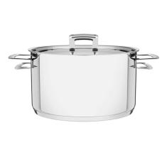 Imagem de Caçarola Tramontina Funda Aço Inox Fundo Triplo Tampa Plana 24 cm 6,1 L 62404240