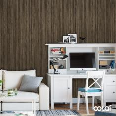 Imagem de Papel De Parede Adesivo Lavável Madeira Ébano 15M