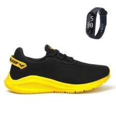 Imagem de Tênis Masculino Academia Caminhada Super Leve E Confortável Com Relógio 333-Masculino