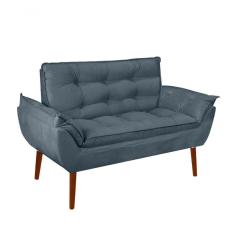 Imagem de Namoradeira Opala Elegante Suede Azul Turquesa