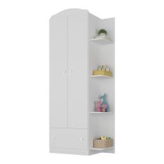Imagem de Guarda-roupas Infantil Flex 2 Portas 1 Gaveta Jujuba Multimóveis Bb2660 Branco/colorido