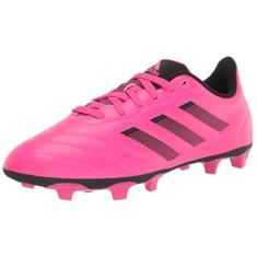 Imagem de Adidas Tênis de futebol unissex infantil Goletto VIII Firm Ground, Team Shock Rosa/Preto/Preto, 15