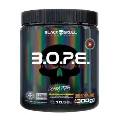 Imagem de Pre Treino Bope Xtreme Com Betapure Caveira Preta B.O.P.E. 300G Black 