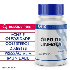 Imagem de Óleo De Linhaça 500Mg 60 Cápsulas