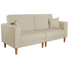 Imagem de Sofá 03 Lugares Living Ponza Suede Cor Bege