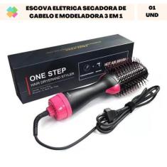 Imagem de Escova Elétrica  Secadora De Cabelo E Modeladora 3 Em 1 (127 V - 1200