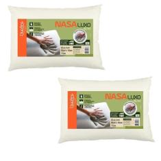 Imagem de Kit com 2 Travesseiros Nasa Luxo Alto - 17cm - Duoflex