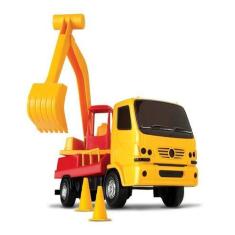 Imagem de Caminhão De Obras C/ Escavadeira 360 - Ultra Truck - Omg, Vermelho, Am