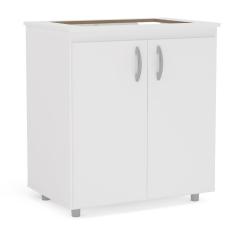 Imagem de Balcão para Cooktop Politorno Natal com 2 Portas - Branco