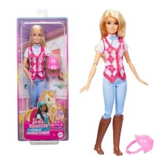 Imagem de Boneca Barbie Malibu Equitação Série Corrida De Cavalo Hxj38