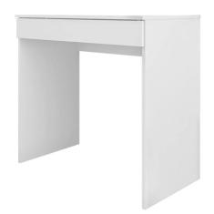 Imagem de Escrivaninha Gold Mesa para Computador 1 Gaveta Branco - Bela Móveis