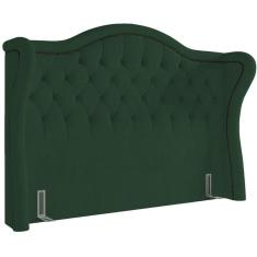Imagem de Cabeceira Cama Box Casal 140 cm P05 Lisboa Bouclê Verde - Lyam Decor