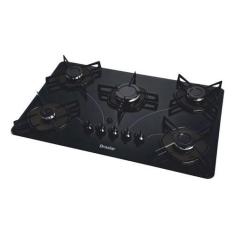 Imagem de Fogão Cooktop Gás Braslar Pop 5 Bocas Preto Bivolt, Bivolt