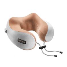 Imagem de Massageador De Pescoço Lombar Recarregável Alivia Dores Promove Circulação Sanguínea Relaxamento Físico Mental Massagem Cervical (Marrom)