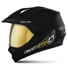 Imagem de Capacete Fechado Pro Tork Liberty Mx Pro Vision Vis. Dourada, PRETO, 5
