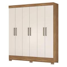 Imagem de Guarda Roupa Casal Verso 6 Portas Amêndola Off White - Demóbile Amêndola Off White