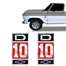 Imagem de Adesivo D10 Emblema Lateral Modelo Original Chevrolet - Par