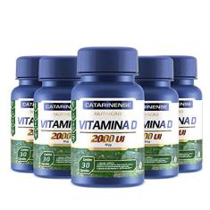 Imagem de Kit 5 Vitamina D 2000Ui Catarinense 30 Cápsulas