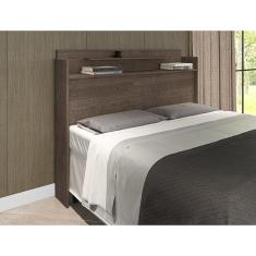 Imagem de Cabeceira box Casal Thayna Chocolate 1,38 - Framar Móveis