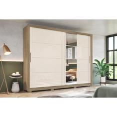 Imagem de Guarda Roupa Casal 2 Portas Deslizantes Com Espelho Alpha Espresso Móv