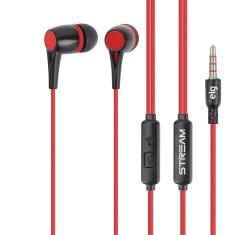 Imagem de Fone de Ouvido Intra-Auricular Microfone Preto/Verm - elg