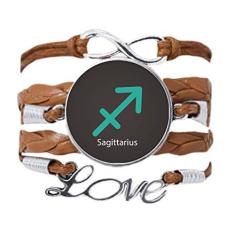 Imagem de DIYthinker Novembro, dezembro, pulseira de constelação de Sagitário com pingente de corda de amor, presente