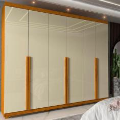 Imagem de Guarda Roupas Casal 6 Portas 4 Gavetas Imperatriz Naturale Off White - Gelius