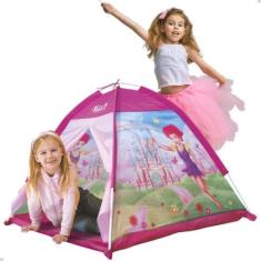 Imagem de Barraca Tenda Fadinha Feliz Rosa Estampada Grande Meninas - Dm Toys