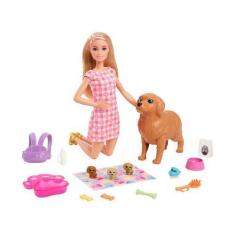 Imagem de Boneca Barbie Cachorrinhos Recém-Nascidos - Com Acessório Mattel