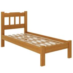 Imagem de Cama Solteiro Madeira Maciça Reforçada