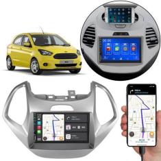 Imagem de Kit Multimídia Carplay Ford Ka 2015 2016 2017 7 Pol MP5 Touch-screen +