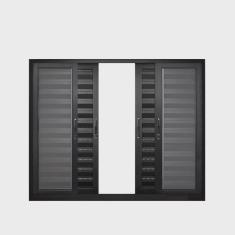 Imagem de Janela de Alumínio Veneziana 120x100cm 6 Folhas Suprema Hale Esquadrias