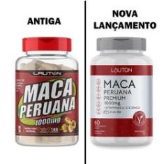 Imagem de Maca Peruana Premium 1000mg c/ vitamina A, C e zinco - Lauton Nutrition 60 comprimidos 100% Vegana
