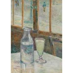 Imagem de Mesa do Café com Absinto (1887) - Vincent van Gogh - 30x43 - Tela Canvas Para Quadro