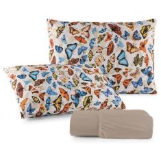 Imagem de Jogo De Cama Estampado 02 Ou 03 Peças Malha 100% Algodão - Solteiro Ca