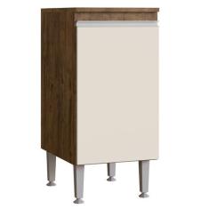 Imagem de Armário de Cozinha Athena 1 Porta Itauba/Off White - Irm Móveis