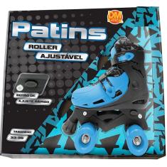 Imagem de Patins Roller Ajustavel  e  (37-40) dm toys DMR6050 G