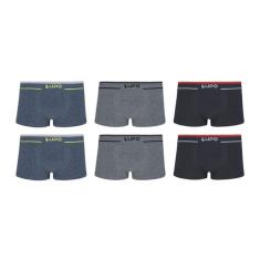 Imagem de Kit 6 Cueca Lupo Sunga Fio Texturizado Sortidas 00526-001