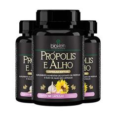 Imagem de Kit 3 Própolis e Alho 60 Cápsulas Softgel Bioklein