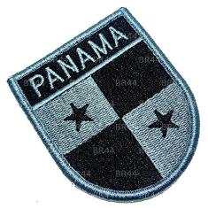 Imagem de BP0102EV 02 Bandeira Panama Patch Bordada Fecho de Contato
